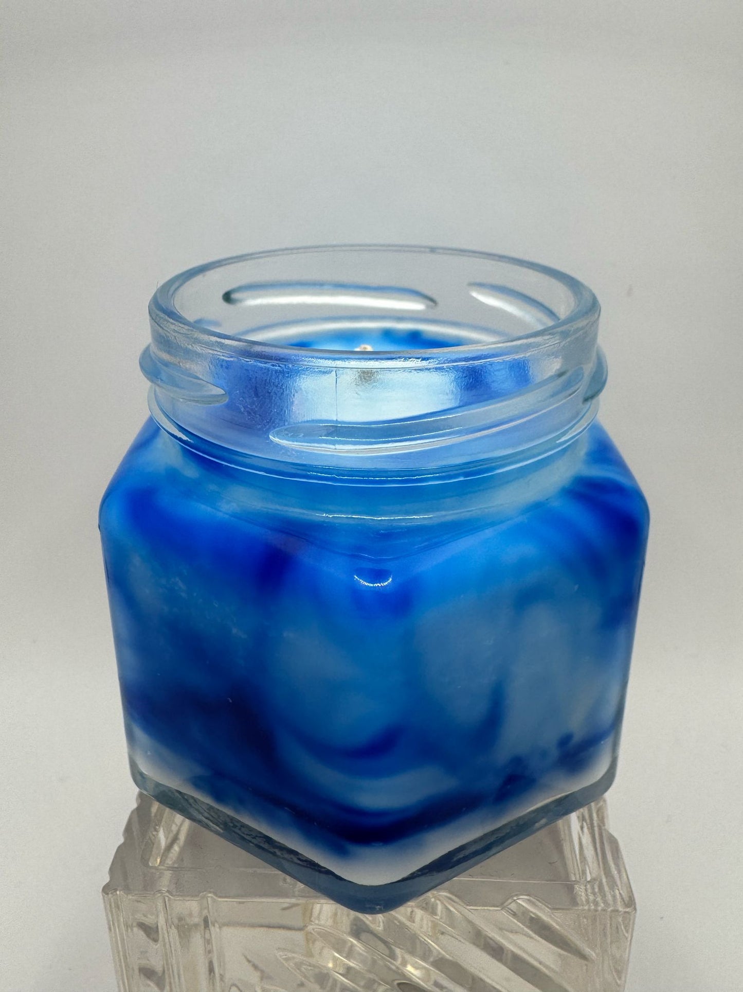 Lumânare parfumată - Marble Albastru Oceanic