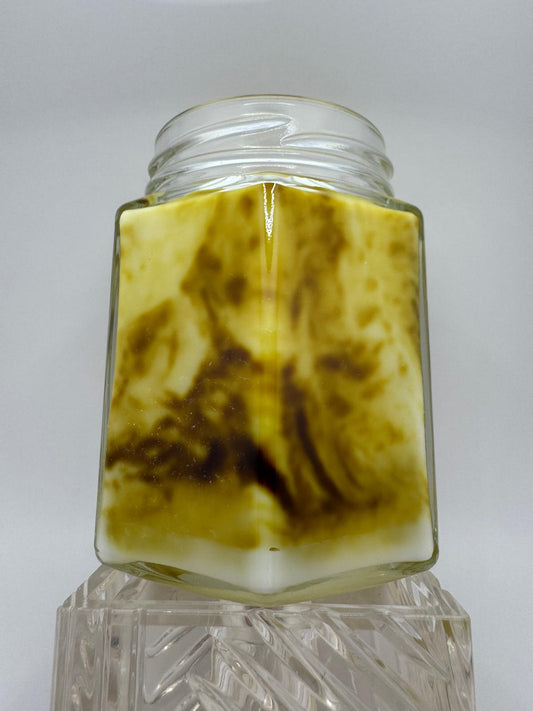 Lumânare parfumată - Marble Galben Auriu