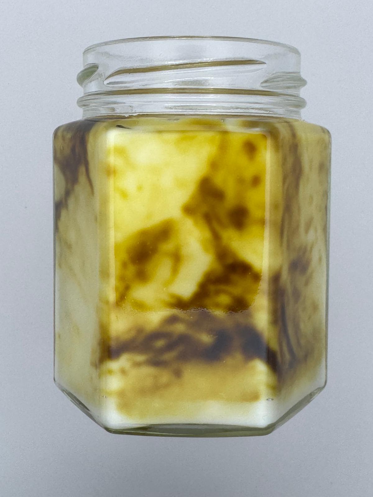 Scented candle - Marble Yellow Golden