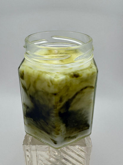 Scented candle - Marble Olive Green