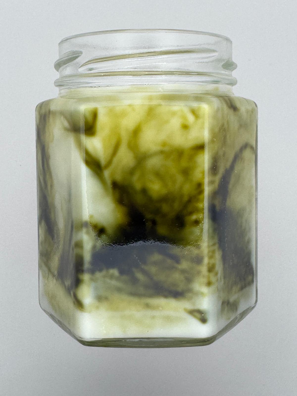 Scented candle - Marble Olive Green