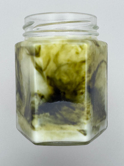 Scented candle - Marble Olive Green