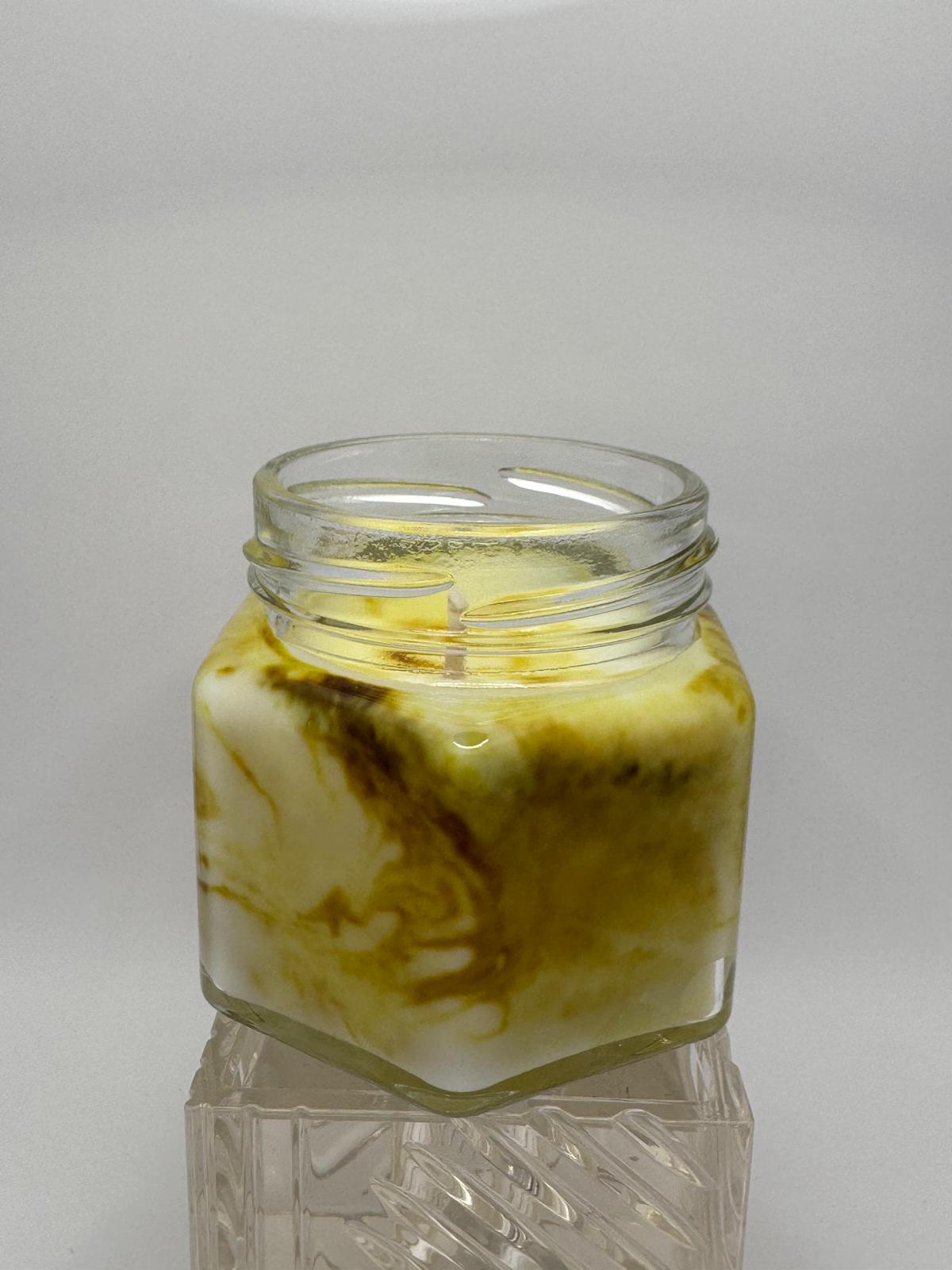 Scented candle - Marble Yellow Golden