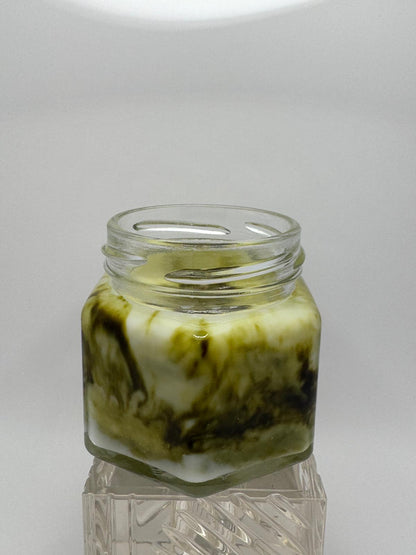 Scented candle - Marble Olive Green