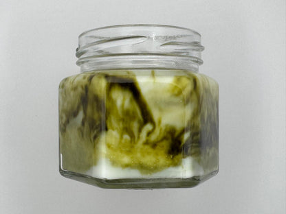 Scented candle - Marble Olive Green
